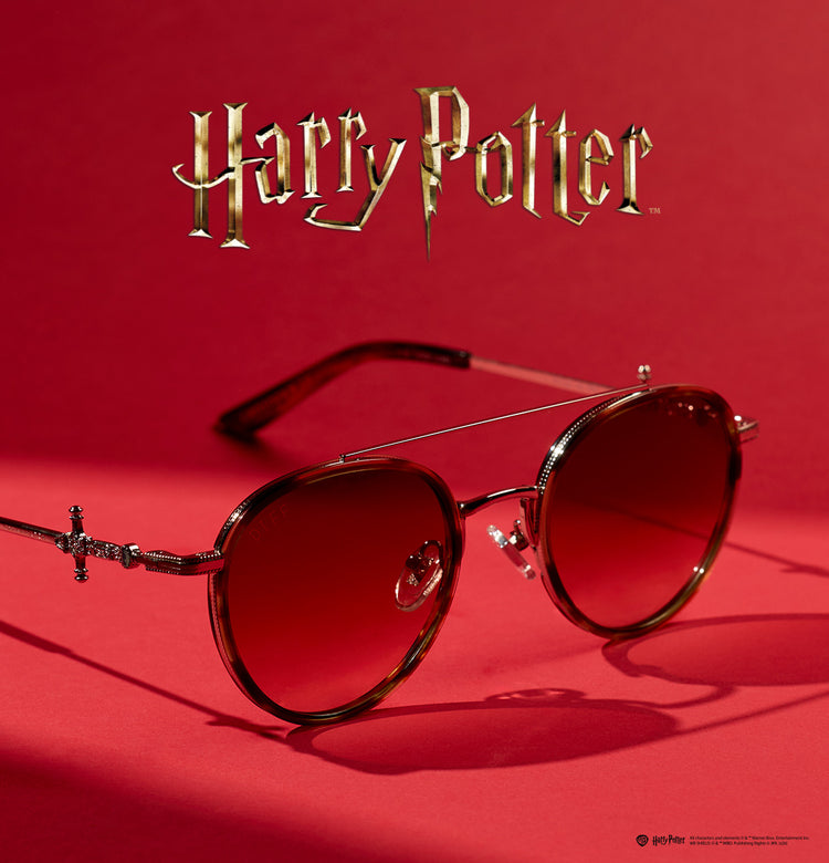 DIFF x Harry Potter Houses collaboration Gryffindor House sunglasses