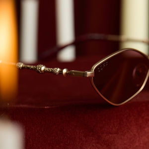 Harry Potter Dumbledore Sunglasses | Gold & Aubergine | DIFF Eyewear