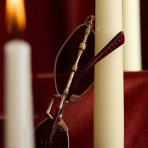 Harry Potter Dumbledore Sunglasses | Gold & Aubergine | DIFF Eyewear
