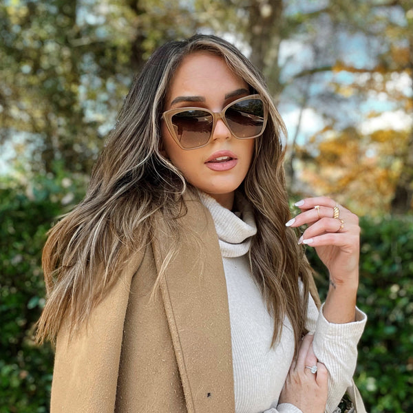 becky ii - salted caramel + brown gradient + polarized sunglasses 5