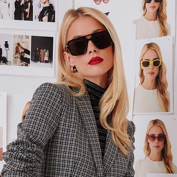 Black Oversized Sunglasses – DIFF Eyewear display picture 1