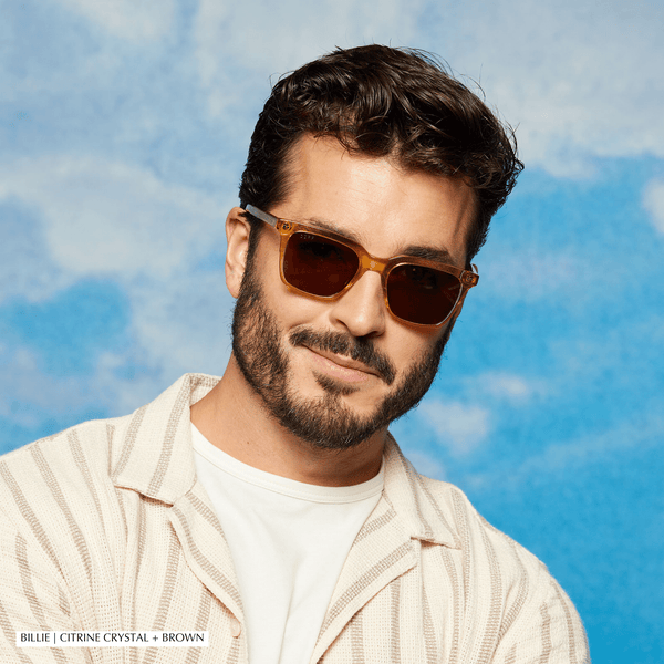 billie - shadow tortoise + grey polarized sunglasses 7