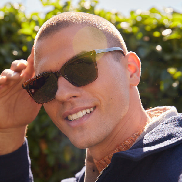 billie - whiskey fade + brown + polarized sunglasses 7