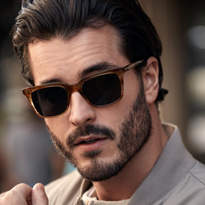 Diff Billie XL Polarized Brown Tortoise Sunglasses Billie XL Square Sunglasses | Rich Tortoise & Brown  main image 4