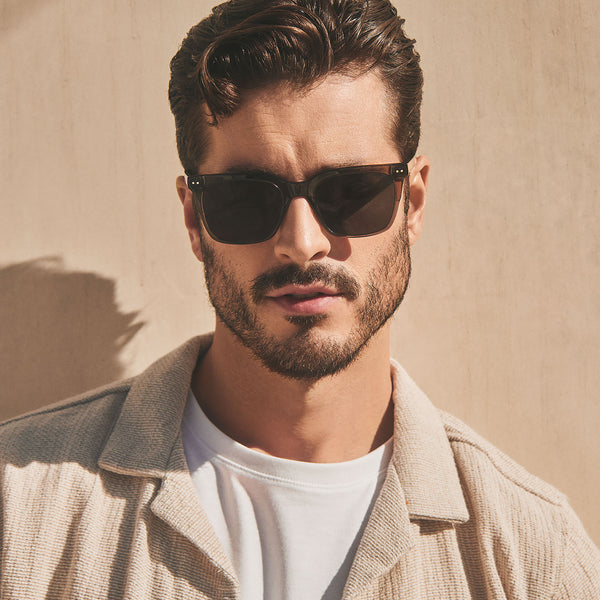 billie - black smoke crystal + grey + polarized sunglasses 1
