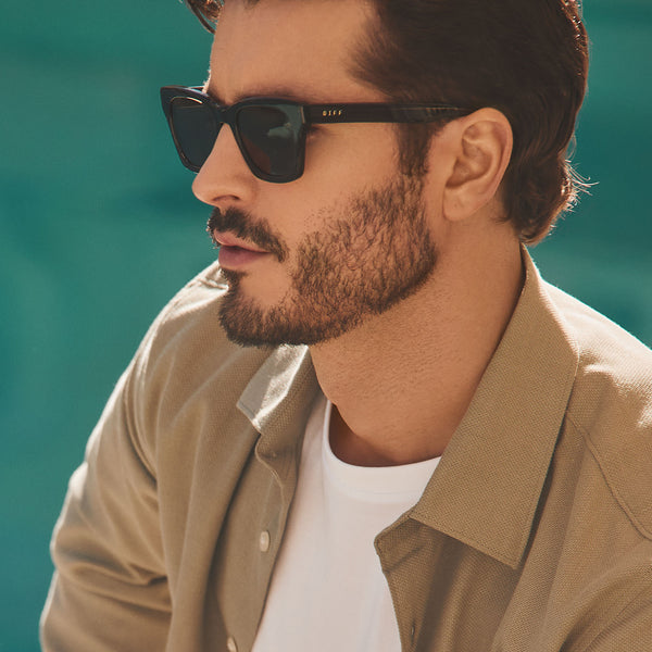 dean xl - black smoke crystal + grey + polarized sunglasses 1