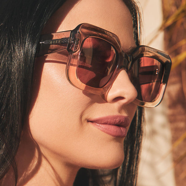 giada - smoke rose crystal ombre + mauve + polarized sunglasses 5