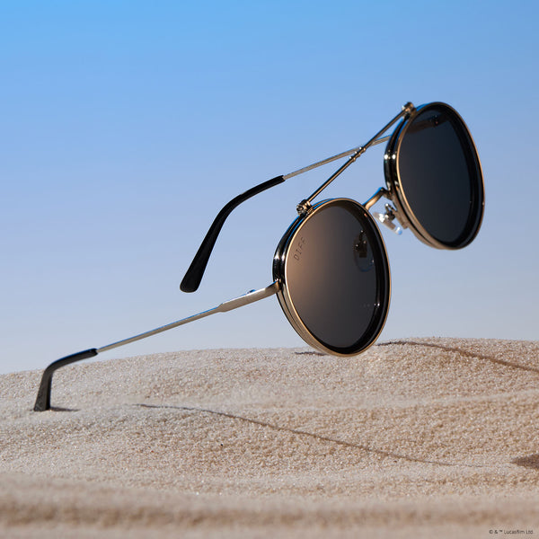 anakin™ - podracer™ + galactic brushed silver + space gray + polarized sunglasses 1