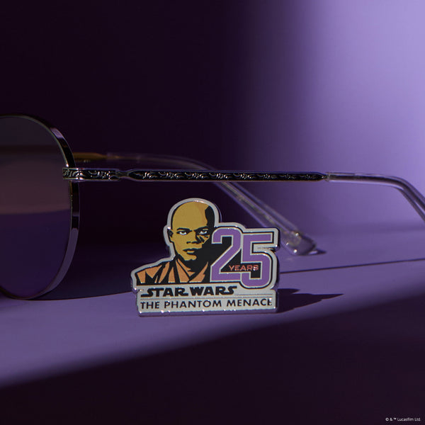 mace windu™ - space oxidized steel + lightsaber™️ purple sunglasses 7