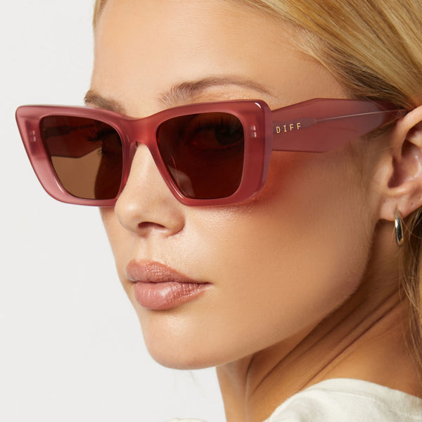 aura - guava + brown sunglasses 5