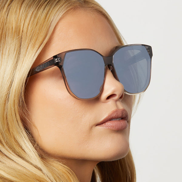 gia - smoke rose crystal ombre + silver flash sunglasses 7