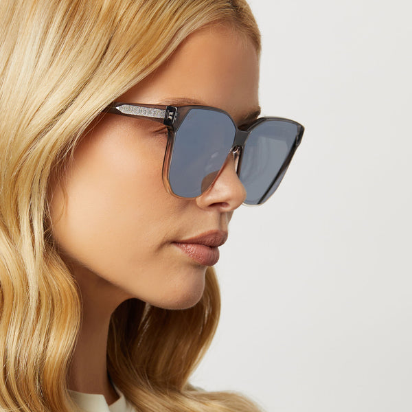 gia - smoke rose crystal ombre + silver flash sunglasses 6