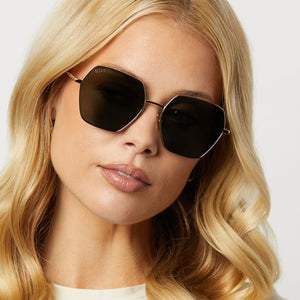 HARLOWE - GOLD + G15 + POLARIZED SUNGLASSES