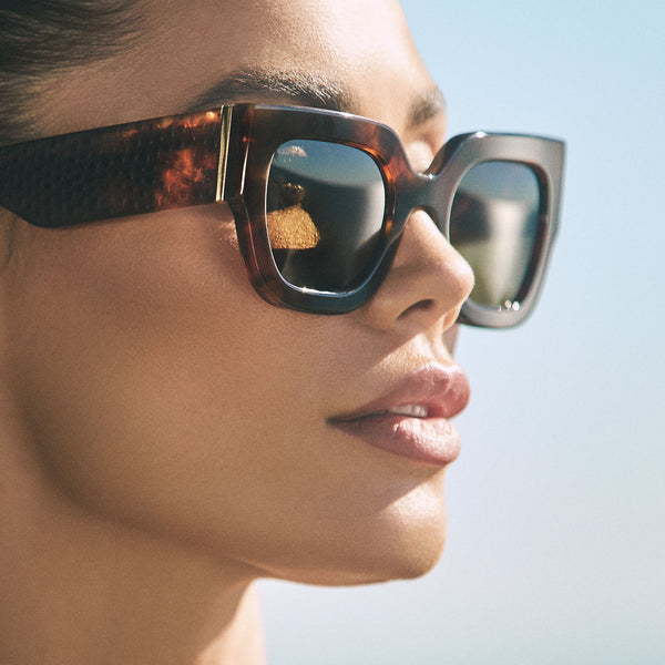 maren - salted caramel tortoise + brown + polarized sunglasses 1