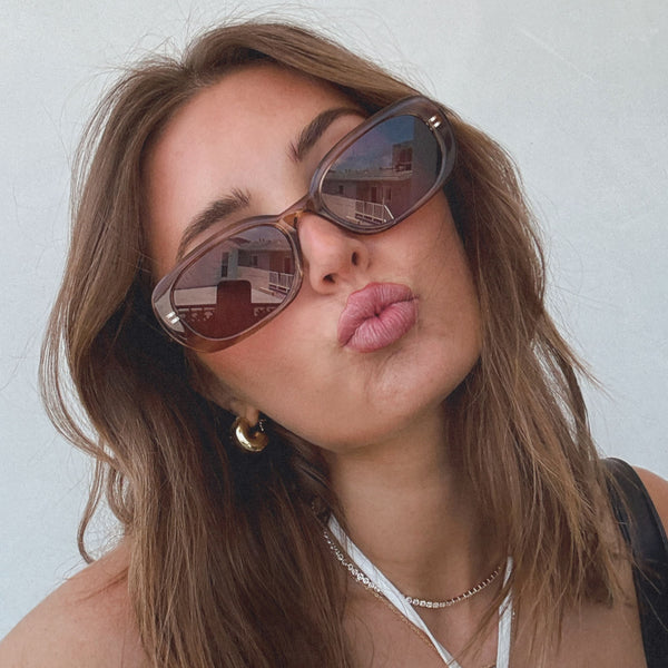aspyn ovard - cove + tortoise + brown sunglasses 5