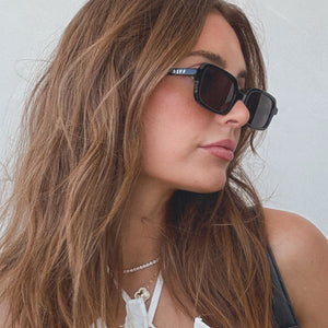 Aspyn Ovard Elle Square Glasses | Black | DIFF Eyewear display picture 3
