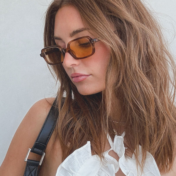 aspyn ovard - elle + tortoise + brown tint sunglasses 5