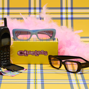 Clueless Cher Oval Sunglasses | Black & Pink Gradient | DIFF  display picture 1