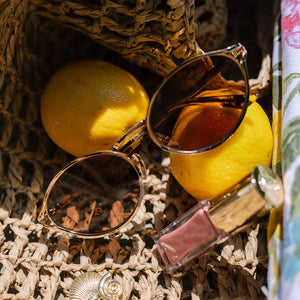 Jessie James Decker Limoncello Sunglasses | Gold & Brown | DIFF