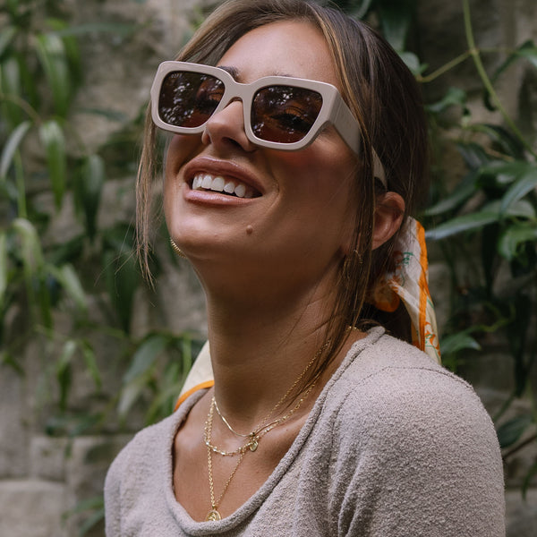 jessie james decker - loren + almond + brown sunglasses 1