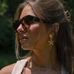 Jessie James Decker Loren Sunglasses | Espresso Tort & Brown