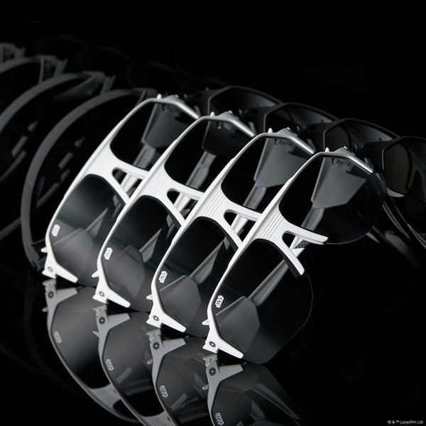stormtrooper sport - galactic white + category 3 polarized dark grey sunglasses 7