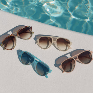 Iconica Naomi Sunglasses | Nude & Brown Gradient Polarized | DIFF