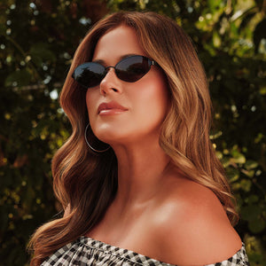 Jojo Fletcher Jordy Sunglasses | Black & Grey | DIFF Eyewear Jojo Fletcher Jordy Sunglasses | Black & Grey | DIFF Eyewear