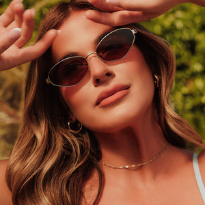 Jojo Fletcher Jordy Sunglasses | Gold + Horn Tort & Brown | DIFF