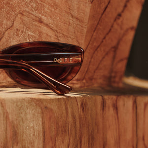 Jojo Fletcher Raya Sunglasses | Horn Tortoise & Brown | DIFF Eyewear