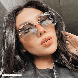 Bree Square Sunglasses Matte Black Twilight Gradient DIFF