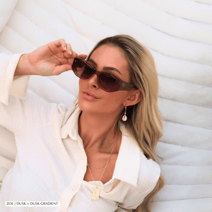 Zoe Oval Sunglasses | Espresso Tort & Grey | DIFF Eyewear