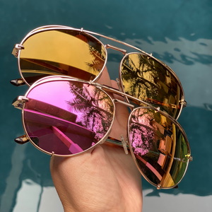 Accessories, Pink Sunset Square Sunglasses