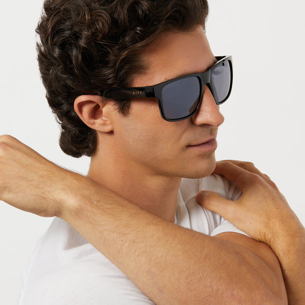 ace - black + grey with silver flash + polarized sunglasses 1