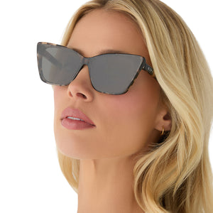 Alina Cateye Sunglasses | Espresso Tortoise & Grey | DIFF Eyewear