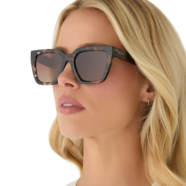 amara - dark cherry lacquer + grey gradient sunglasses 5