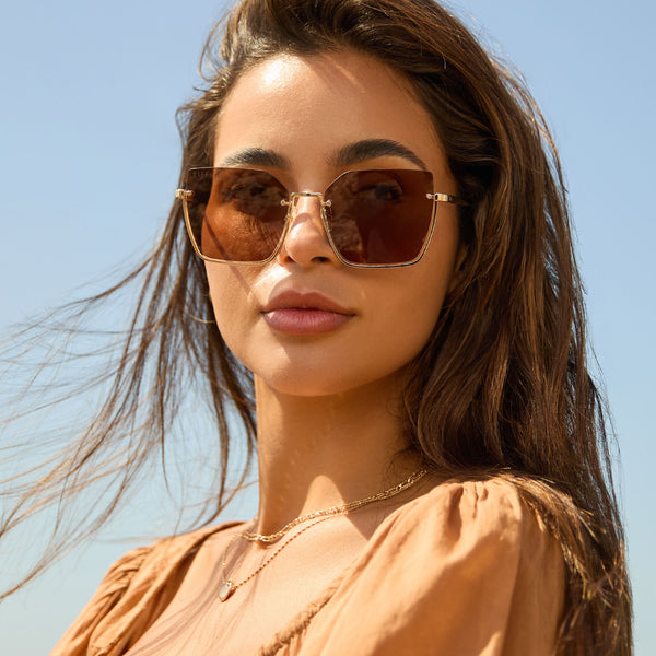 analise - gold w sequoia tort temple tips + brown polarized sunglasses 1