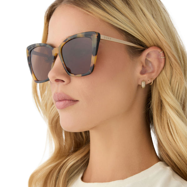 becky ii - brown kombu + brown + polarized sunglasses 7