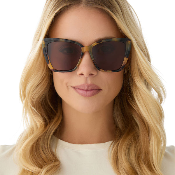 becky ii - brown kombu + brown + polarized sunglasses 6