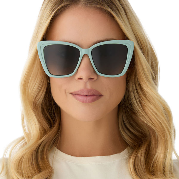becky ii - steel teal + grey gradient sunglasses 1
