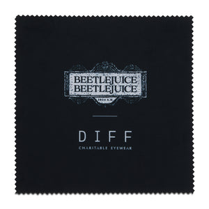 beetlejuice x diff eyewear cleaning cloth