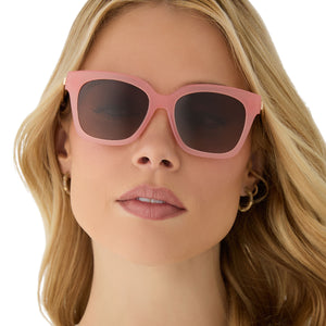 Brille ピンク XS Bella XS Square Sunglasses | Peach & Brown | DIFF Eyewear