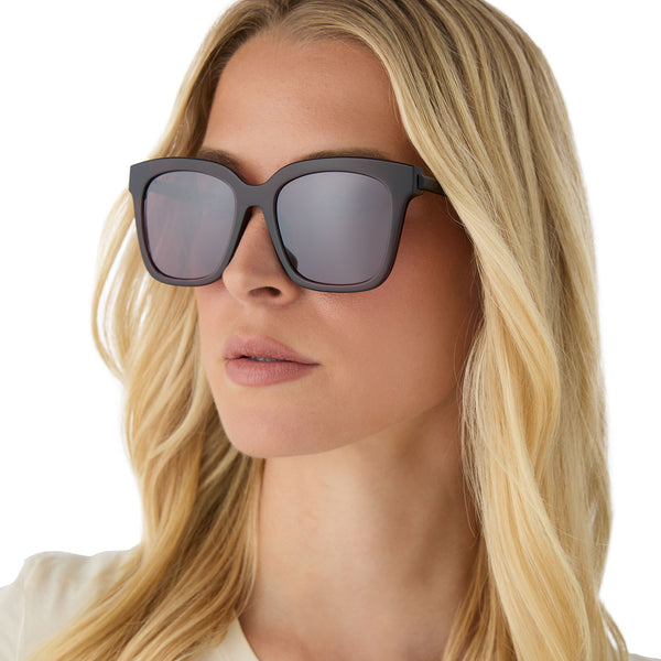bella - aubergine + aubergine w silver flash + polarized sunglasses 5