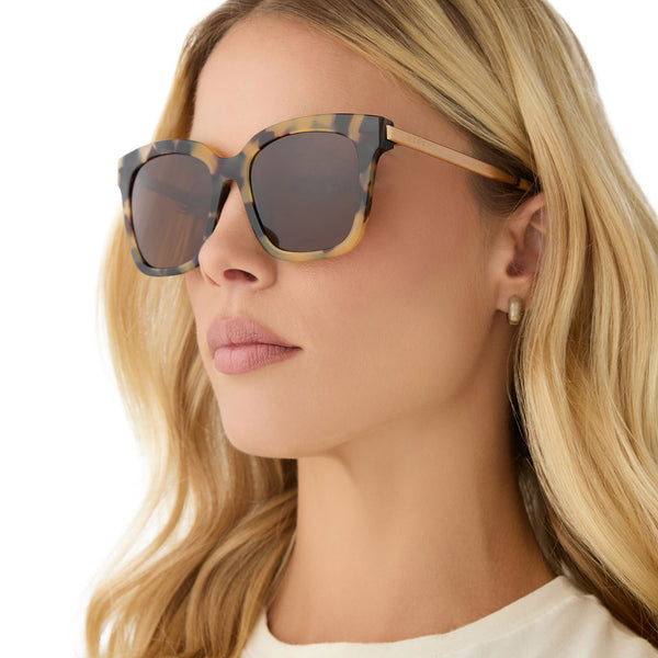 bella - brown kombu + brown + polarized sunglasses 1