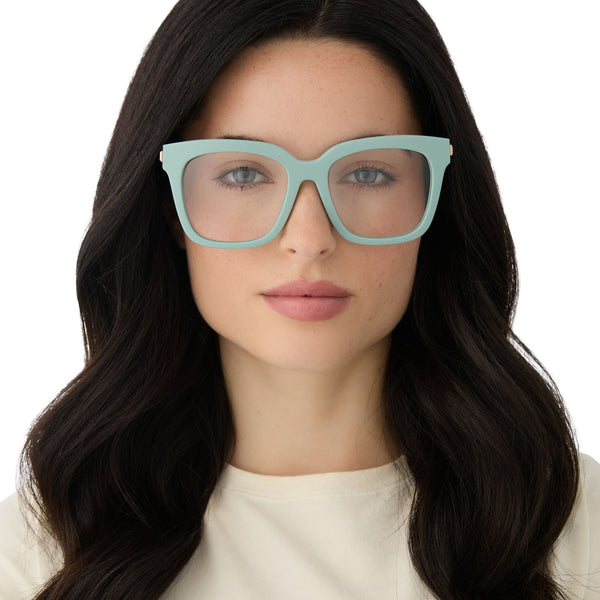 bella - steel teal + prescription glasses 1