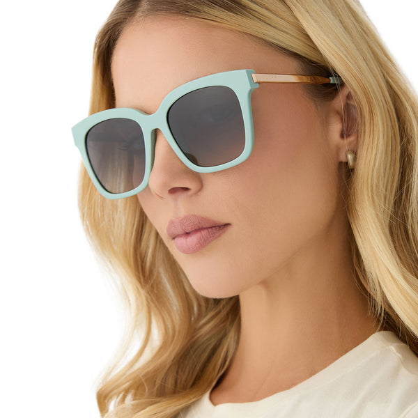 bella - steel teal + grey gradient sunglasses 1