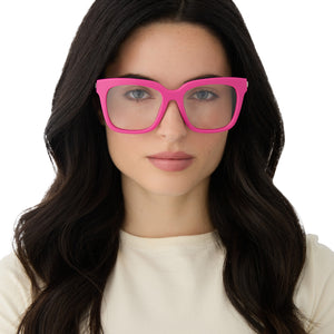 BELLA - BRIGHT PINK + PRESCRIPTION GLASSES