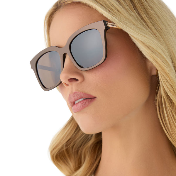 bella - moscow mule + brown w/ gold flash sunglasses 5