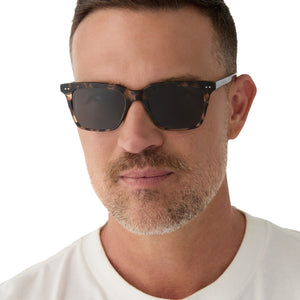 Billie Square Sunglasses | Espresso Tortoise & Grey Polarized