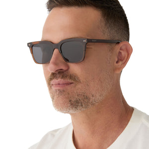 Billie Square Sunglasses | Brown & Grey Polarized Lenses | DIFF